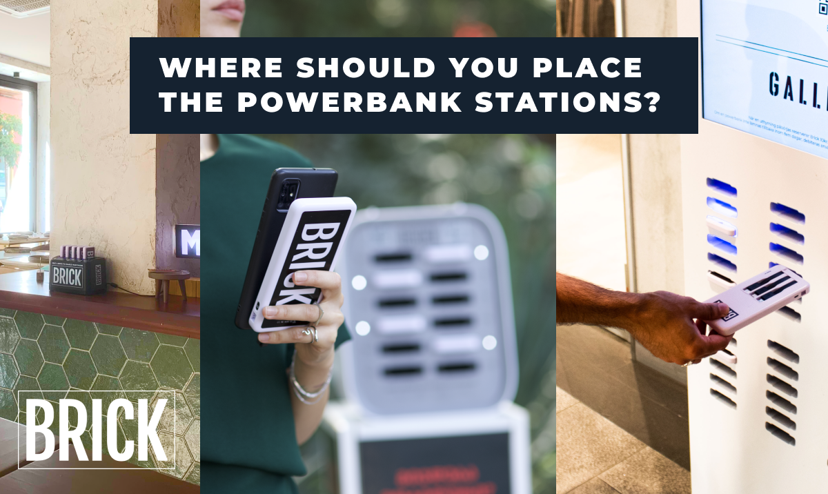 Where should you place the powerbank stations?