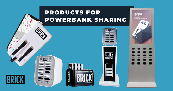 Brick's products for power bank sharing